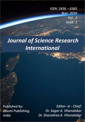 Vol. 2 (1) 2016 – Journal of Science Research International