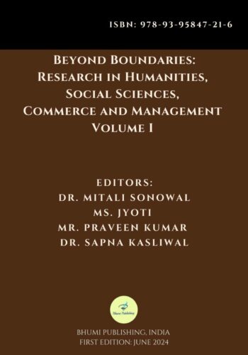 Beyond Boundaries: Research in Humanities, Social Sciences, Commerce and Management Volume I