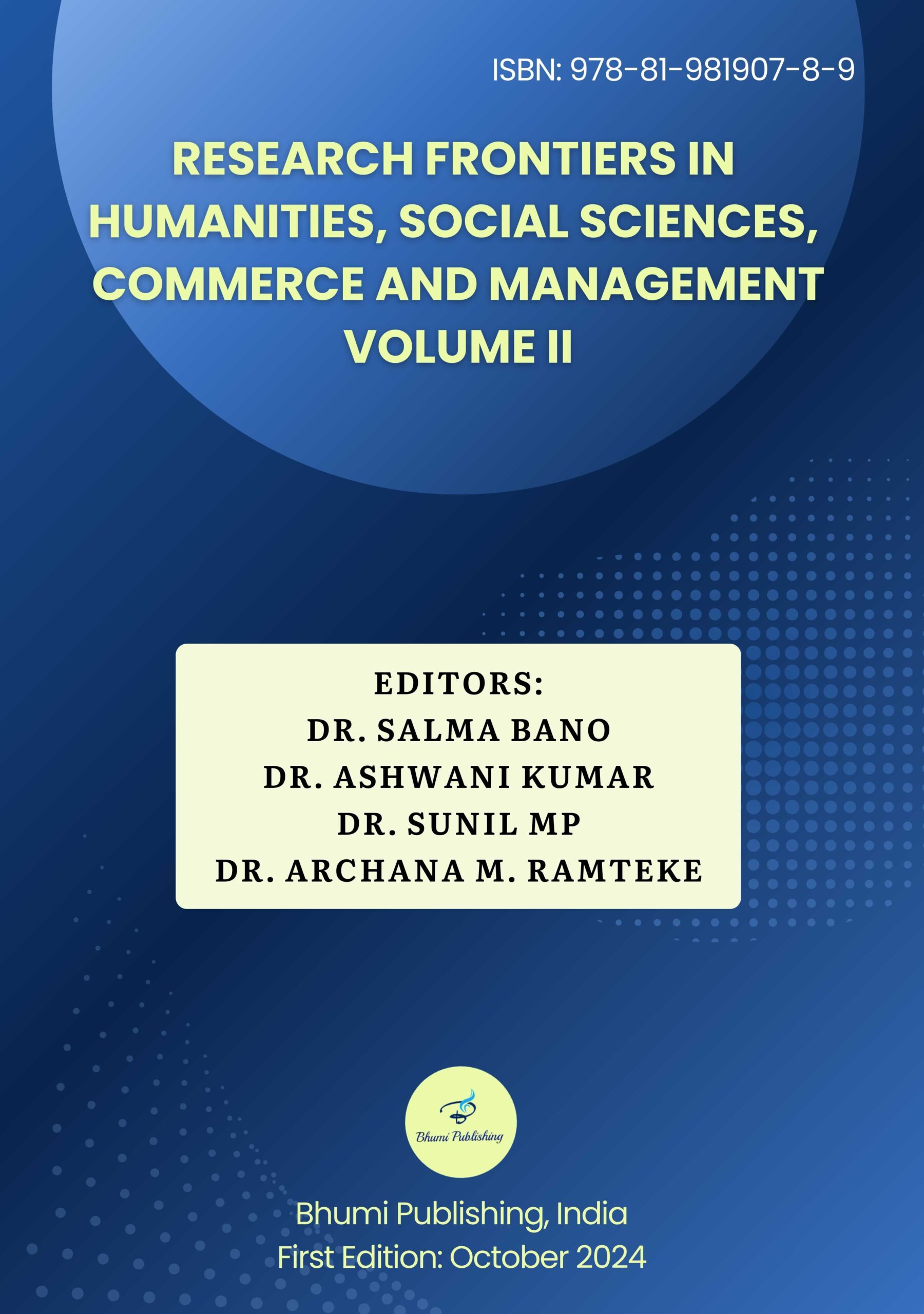 Research Frontiers in Humanities, Social Sciences, Commerce and Management Volume II